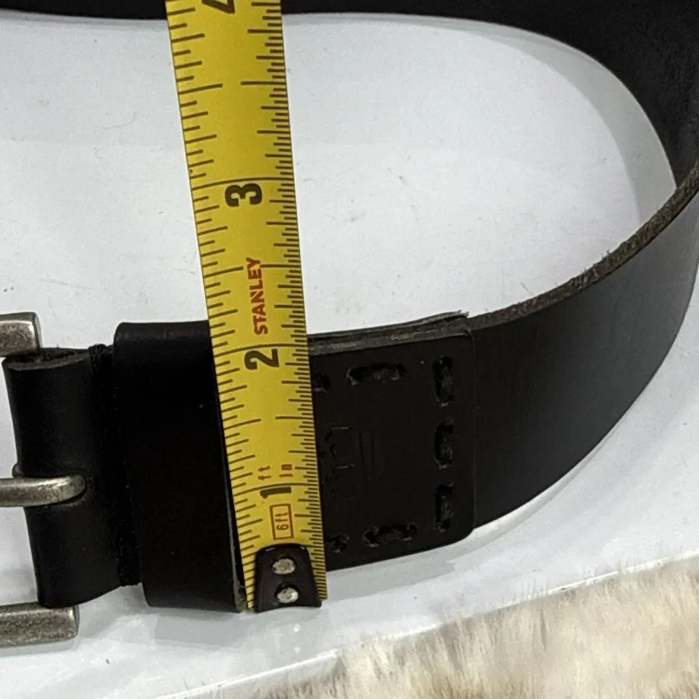 (H) TIMBERLAND Genuine Leather vintage black  belt , size 32